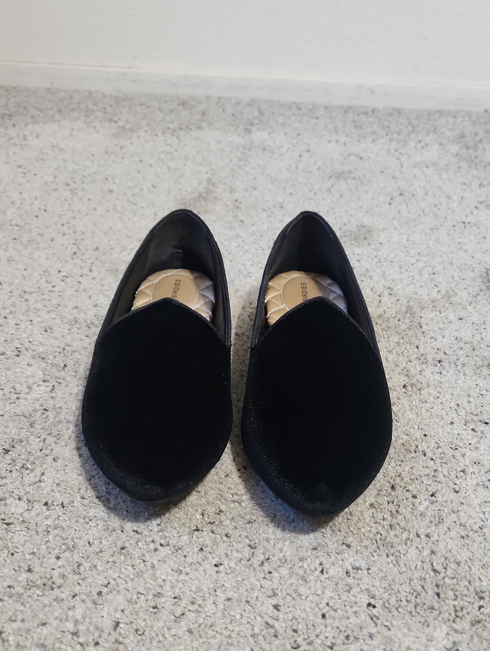 Birdies Starling Velvet Black Flats Smoking Slippers/Flats Size 8 - Picture 5 of 12